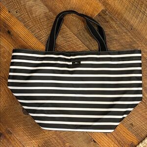 Scout Black and White Striped Tote Bag